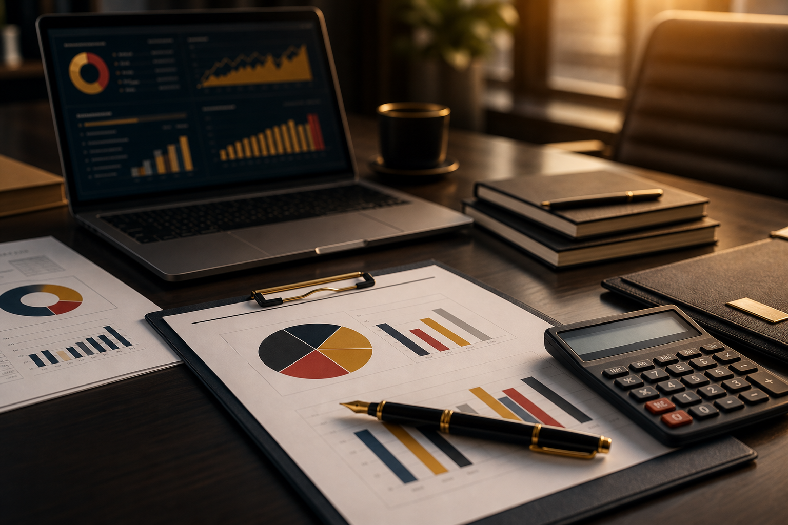 Financial documents and advisory workspace